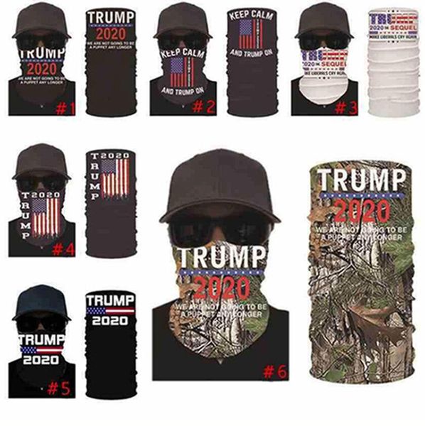 

trump masks american election printing turban suncreen magic kerchief scarf dustpoof scarves outdoor party mask iia427