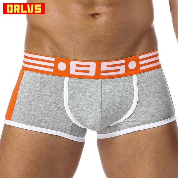 

brand men underwear boxer cotton cuecas boxers mens boxer shorts gay underwear man male boy underpants slip bs101, Black;white