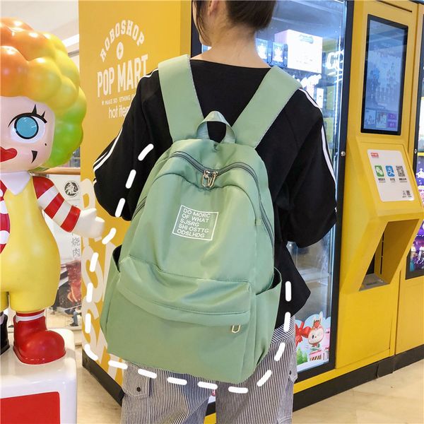 

schoolbag female korean style high school students male ins hipster all-match junior high school students simple mori backpack