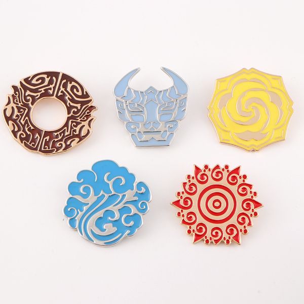 

grandmaster of demonic cultivation chen qingling wei wuxian lan wangji family itabag brooch badge pin cosplay prop accessory, Gray