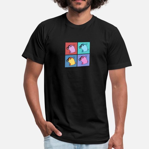 

penguin colorful squares gift idea t shirt men printed short sleeve round neck clothing sunlight funny casual spring autumn pictures shirt