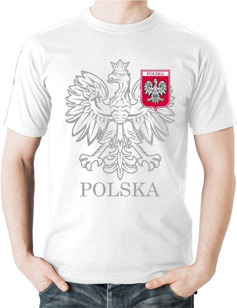 

2019 new mens polska poland t-shirt footballer fans supporters tee shirts