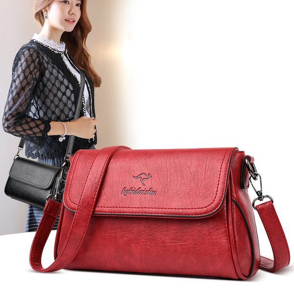 

2020 simple style women shoulder bags handbags female quality genuine sheepskin leather lady messenger hand bag sac