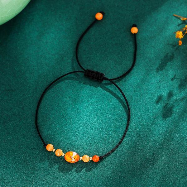 

natural stone copper beads charm bracelet for women boho emperor stone agalmatolite handmade braided bracelets fashion jewelry, Golden;silver