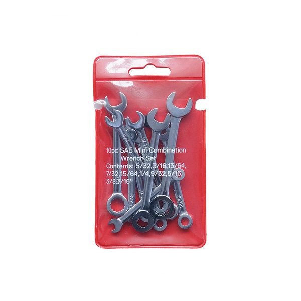 

10pcs metric / english mini open end wrench box wrench set pocket tool set