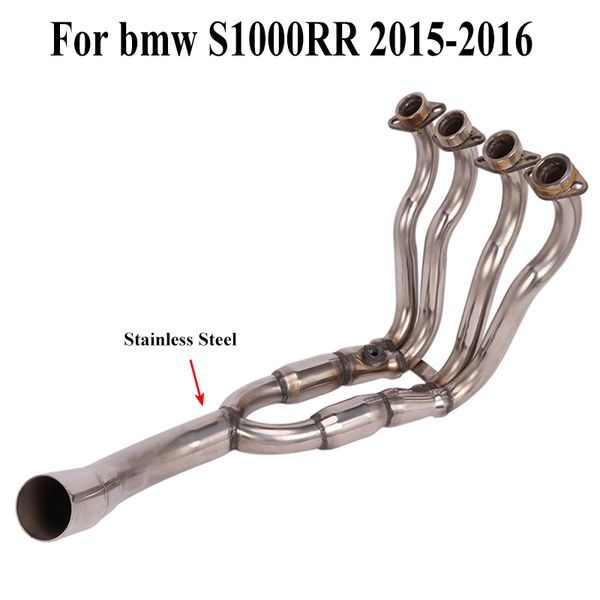 

s1000rr полная выхлопная система труб из нержавеющей стали header front link tube connect pipe для s1000rr 2020 2020 скутер заверните