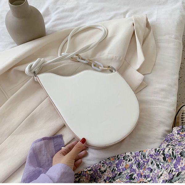 

pu leather crossbody bags for women new small simple shoulder bag lady chain handbags and purses elegant travel hand bag d834