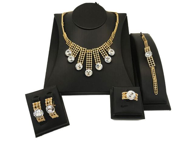 

африка ближний восток дубай сплава ювелирных изделий четыре-piece set, Black