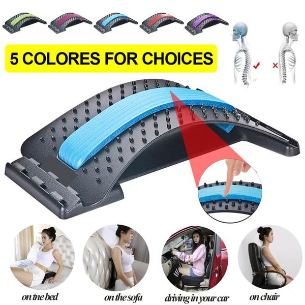 

yoga mats back stretch equipment massager massageador magic stretcher fitness lumbar support relaxation spine pain relief