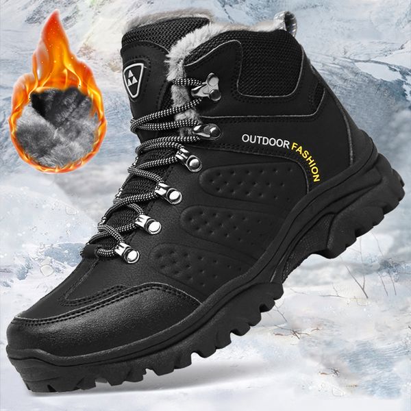 

sneakers men new fashion wear-resistant non-slip waterproof outdoor hiking shoes shoes for men, Black