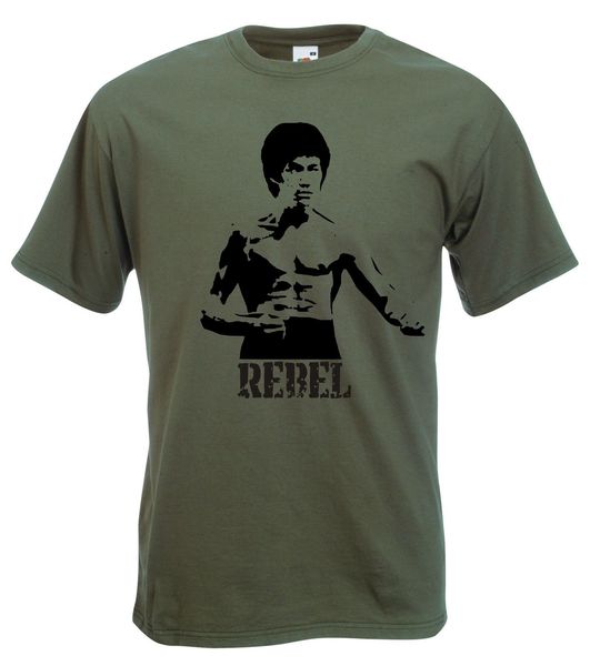 

сыпучие black men tshirts homme тройники брюс ли t-shirt, kung fu icon, боевые artrs, enter the dragon print t-shirt mens