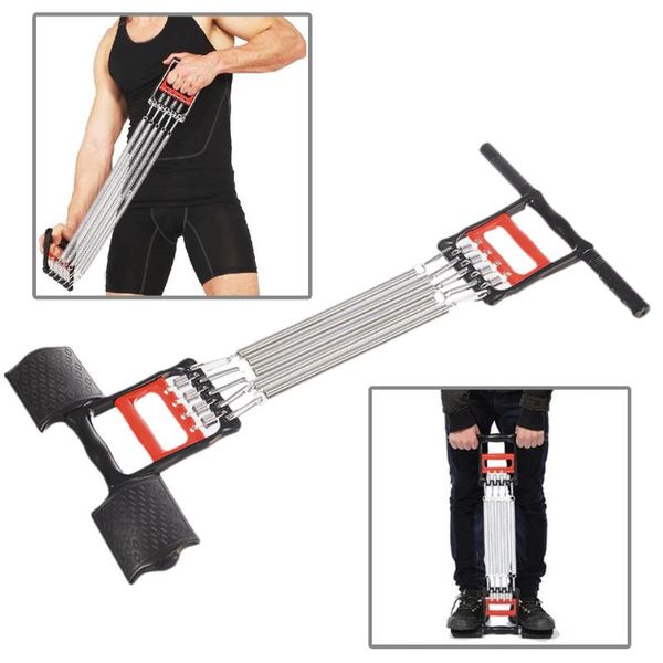 

spring chest developer expander men tension puller fitness stainless steel muscles exercise workout equipment resistance bands