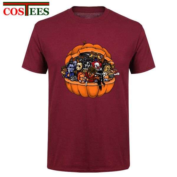 

funny t shirts men horror movie halloween costumes for women witch spirited away t-shirts pumpkin halloween mask tee shirt