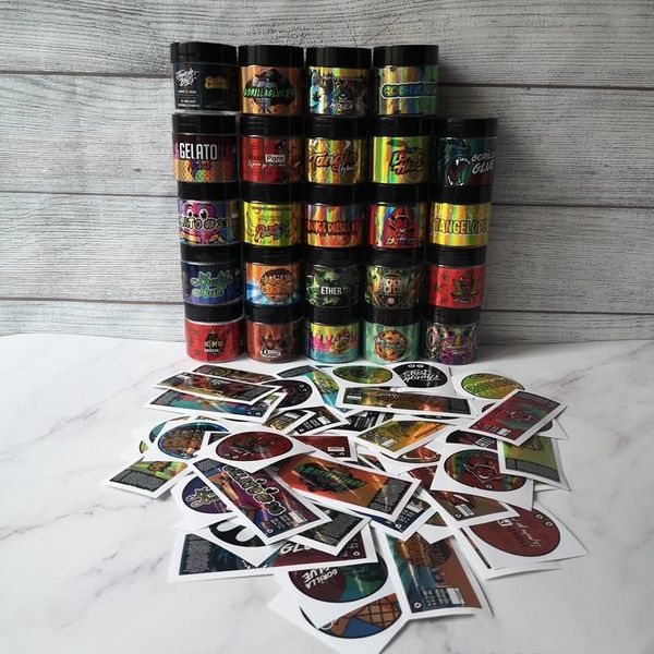 

with stickers herb sticker flower tank gram for arrival mint container new dry hologram plastic 3.5 jar thin 24 60ml cookies styles hhsmfcy