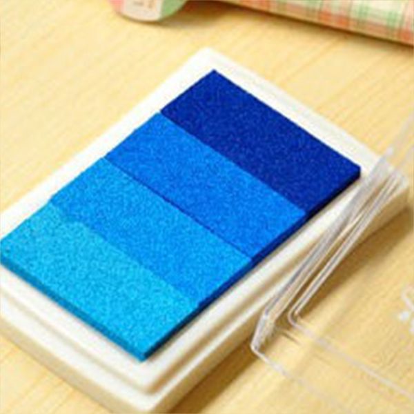 

homemade diy gradient color ink pad multicolour inkpad stamp decoration fingerprint scrapbook accessories