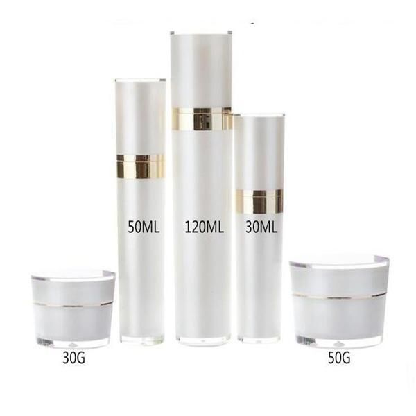 30ml 50ml 120ml Akrilik Boş Püskürtme Losyon Pompa Parfüm Şişesi Doldurulabilir Losyon Fragrance Konteynerleri Şişeler