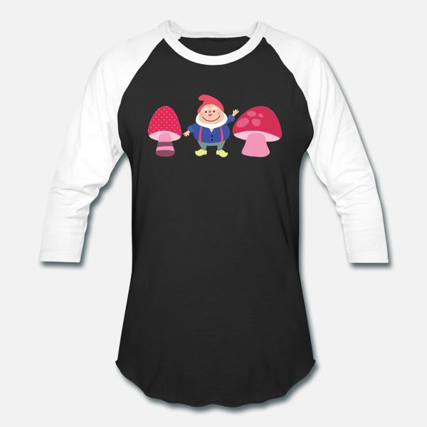 

gnome and mushrooms t shirt men customize tee shirt size s-3xl standard fitness casual spring standard shirt