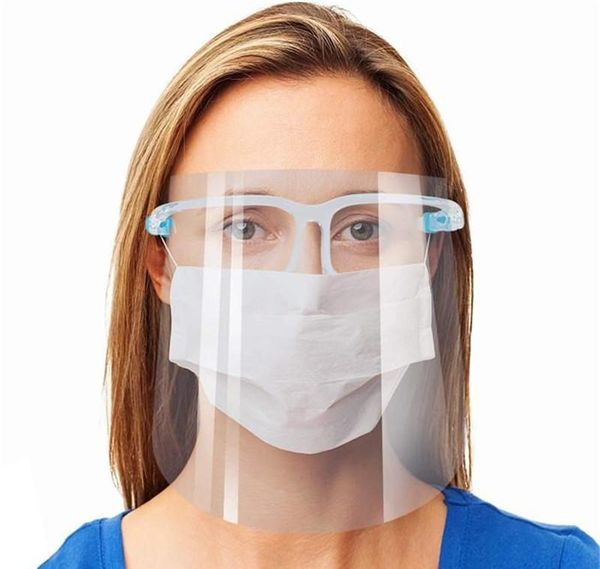 

frame transparent shield face isolation safty face full reusable anti-oil glasses with masks anti-fog anti-splash mask protection ozxcn