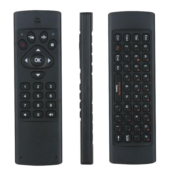 

cgjxsg65 rechargable wireless air mouse mini keyboard ir learning remote control 2 .4ghz fly gaming keyboard for android tv box media player