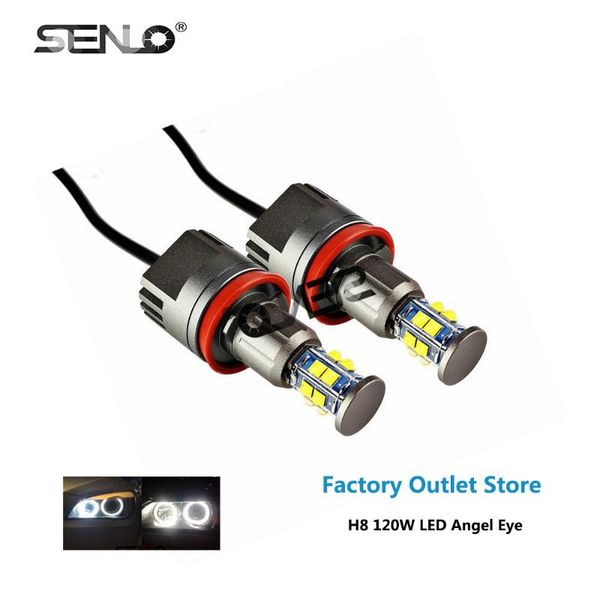 

2020 led angel eyes high power 120w e92 h8 canbus for e71 e90 e91 e92 m3 e89 e82 e87 520li 520d 520i 525i 523i e92120w