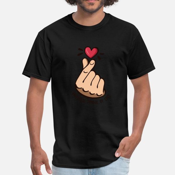 

universal symbol of love t shirt men create cotton crew neck homme cute basic spring autumn leisure shirt