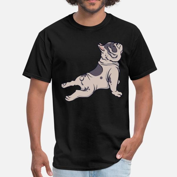 

bulldog yoga fun gift t shirt men print short sleeve o neck natural famous funny casual spring autumn trend shirt