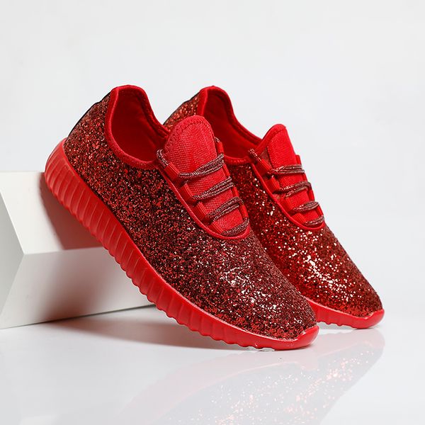 

fashion women shoes breathable sequins small fresh trend female sneakers outdoor sport shoes comfortable non-slip women trainers, Black