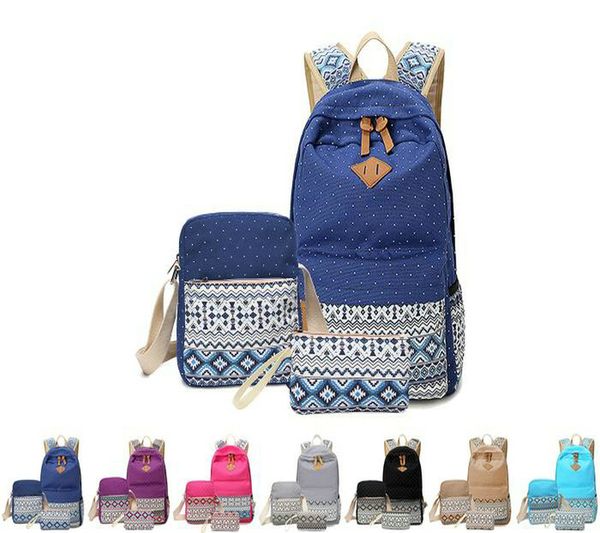 

lightweight pen teen navy 3pcs shoulder bookbag case for bag and school lapand with girls boys canvas bags student backpack shoun, Silver