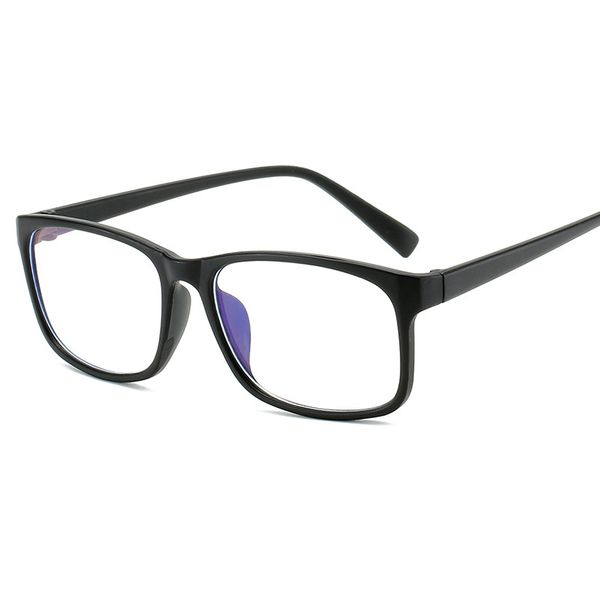 

vintage anti blue square women eyeglasses frame transparent prescription computer eye glasses frame for men eyewear frames, Black