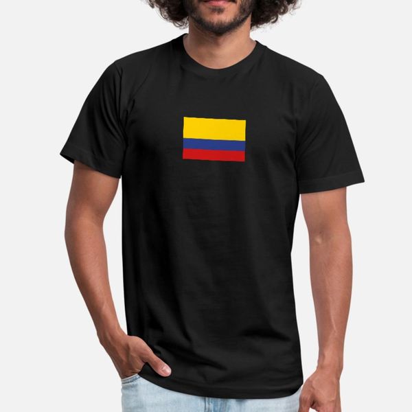 

national flag of colombia t shirt men character tee shirt euro size s-3xl leisure fitness comfortable spring pictures shirt, White;black