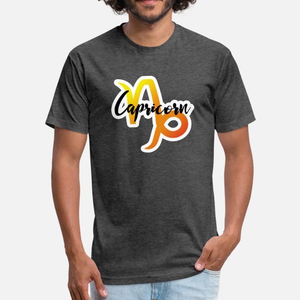 

capricorn zodiac sign symbol gift birthday astro t shirt men printed cotton round collar solid color famous breathable summer style shirt