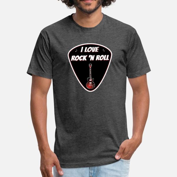 

i love rock n roll guitar t shirt men custom 100% cotton s-xxxl gents gift new fashion spring family shirt