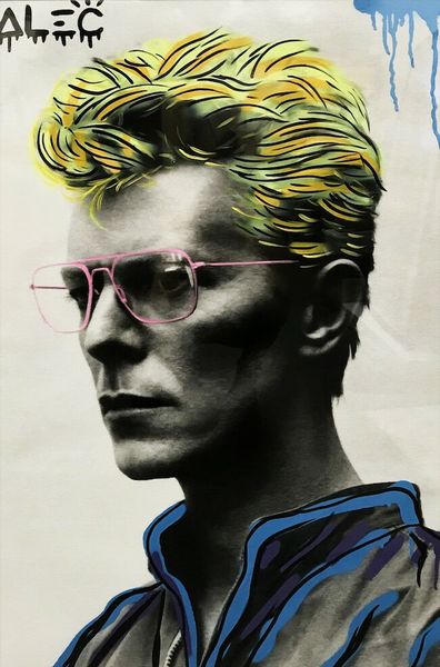 

alec монополия граффити стены декор david bowie расписанную hd картин печать холст, масло wall art pictures 200819