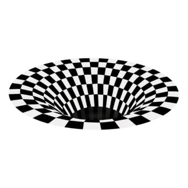 

коврик круглый 3d swirl печати оптическая иллюзия ковер anti-slip напольный коврик