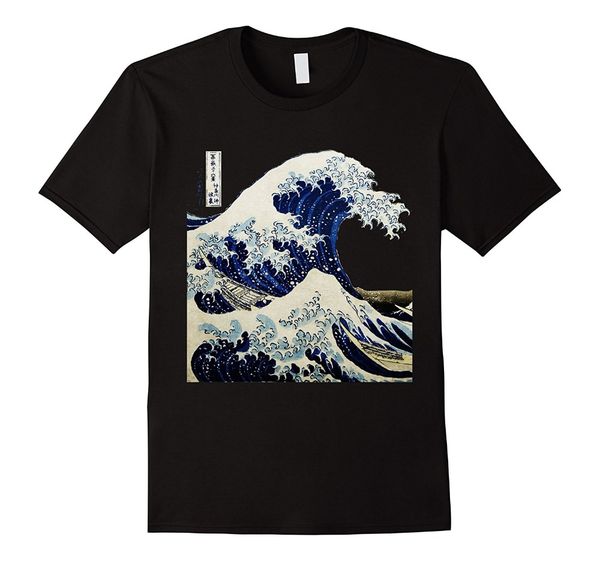 

2019 new men summer tee shirt kanagawa japanese the great wave t shirt funny t-shirt