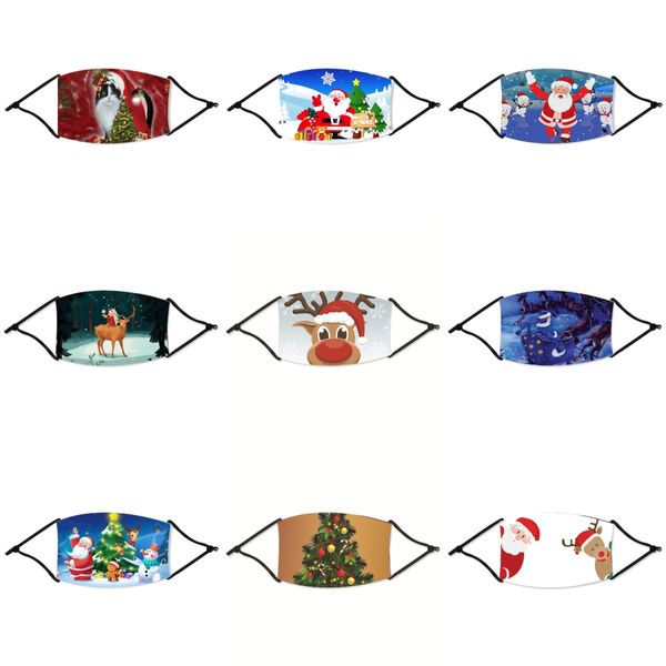 

cotton face christmas masks trump american election supplies dustproof 3d print christmas mask universal forandamerican flag christmas ma#75, Black