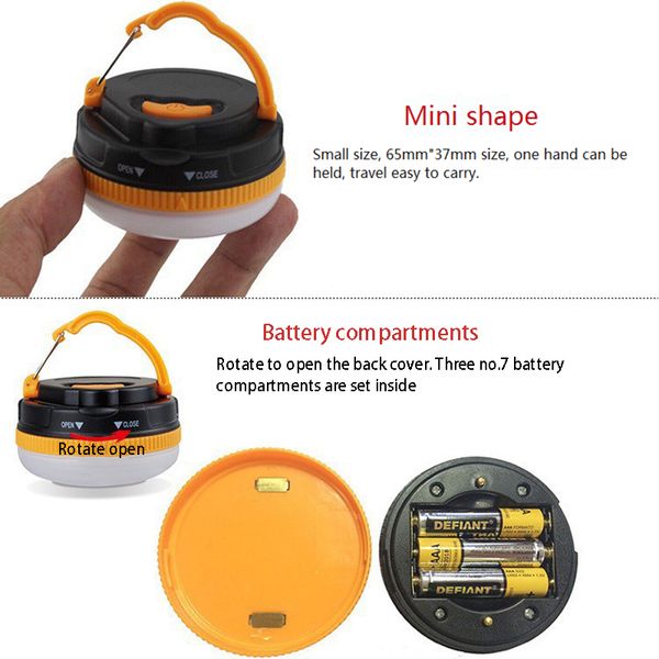 

portable flashlights tent lamp led bulb emergency night light outdoor camping equipment survival hiking tent emergency lamp