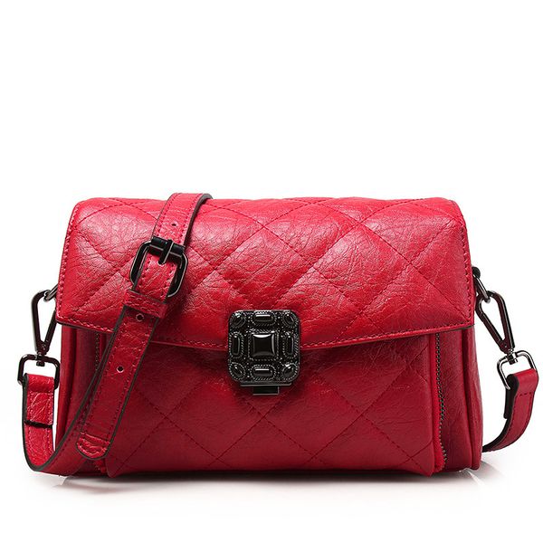 

2020 new european and american fashion handbags leather shoulder bag messenger handbag small square bag