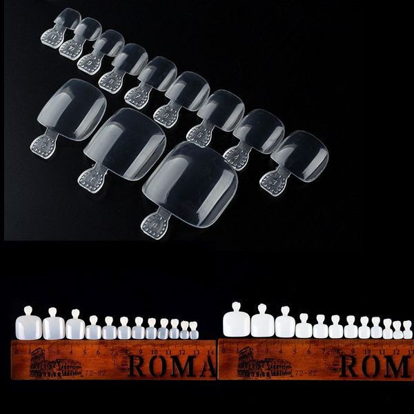 

false nails 500pcs full cover toe seamless fake toenails artificial nail art tips salon diy, Red;gold