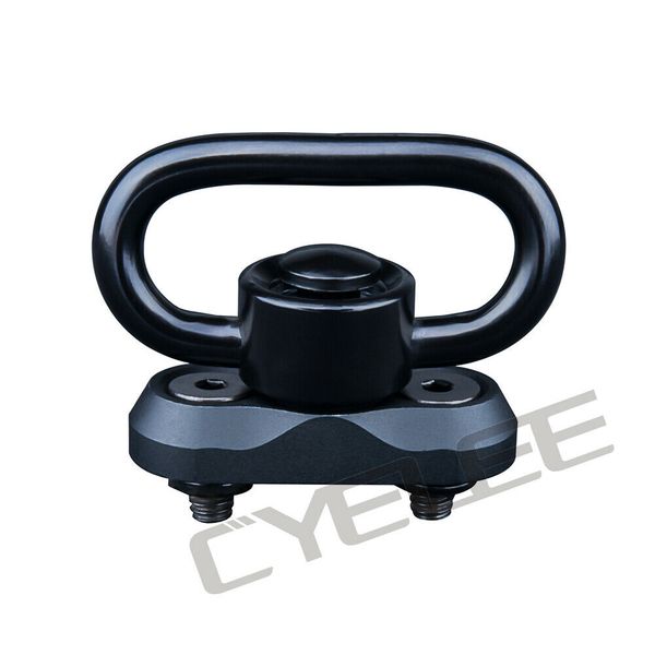 

hq 1.25" tactical heavy duty qd quick release detach push button sling swivel adapter buckle rifle rope for keymod rail mount