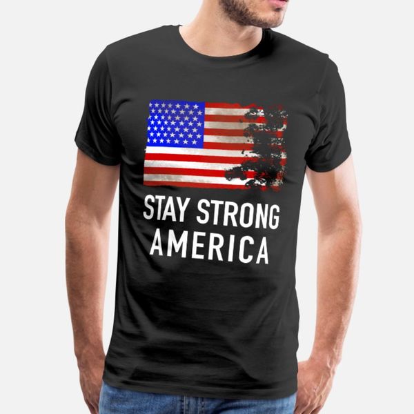 

stay strong america t shirt men knitted cotton s-xxxl clothes interesting new fashion spring standard shirt