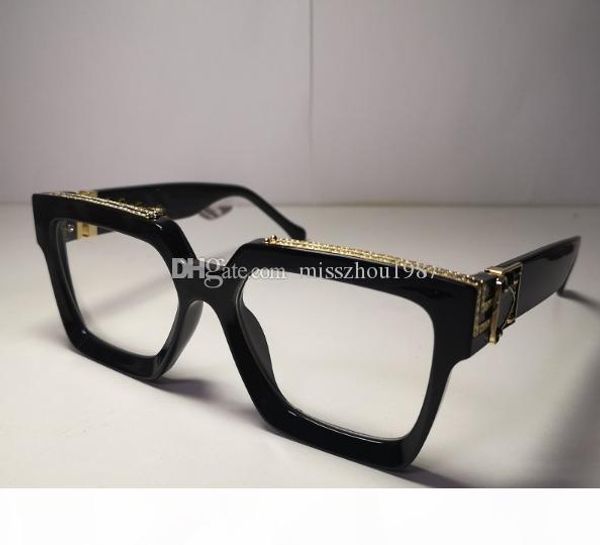 

men women fashion brand millionaire sunglasses black oversized square frame evidence sunglasses quality luxury with original boxes polarized, White;black