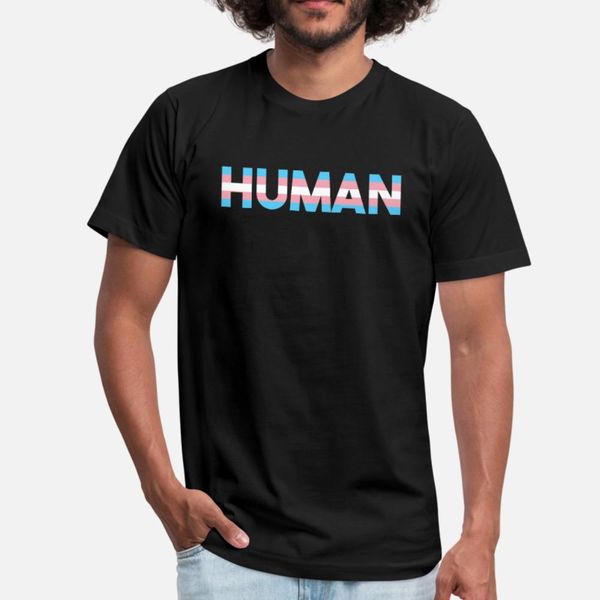 

human transgender flag homosexual lgbt t shirt men design 100% cotton s-xxxl outfit cute comfortable spring letters shirt