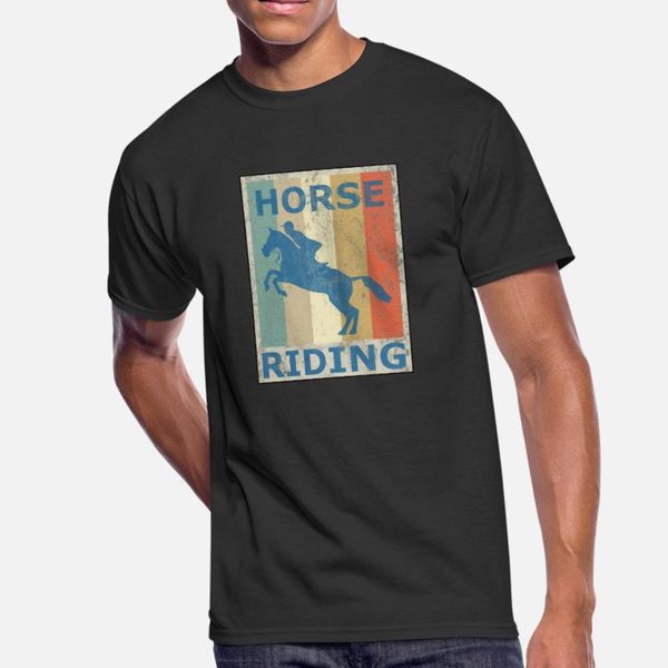 

retro vintage style harness racing equitation t shirt men personalized short sleeve crew neck male loose new fashion summer novelty shirt