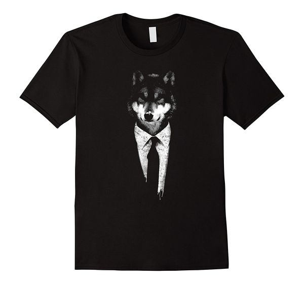 

2019 new summer tee shirt wolf wear a vest wolf t-shirt black cool t-shirt