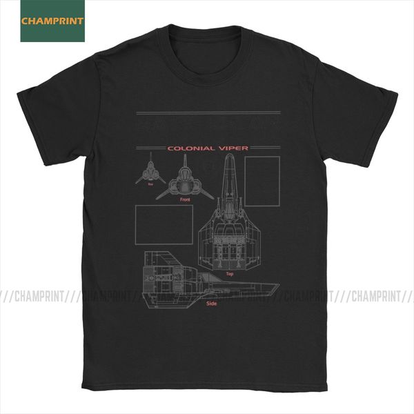 

men's t-shirt battlestar galactica colonial viper funny cotton tee shirt short sleeve dwight the office beets bears t shirt