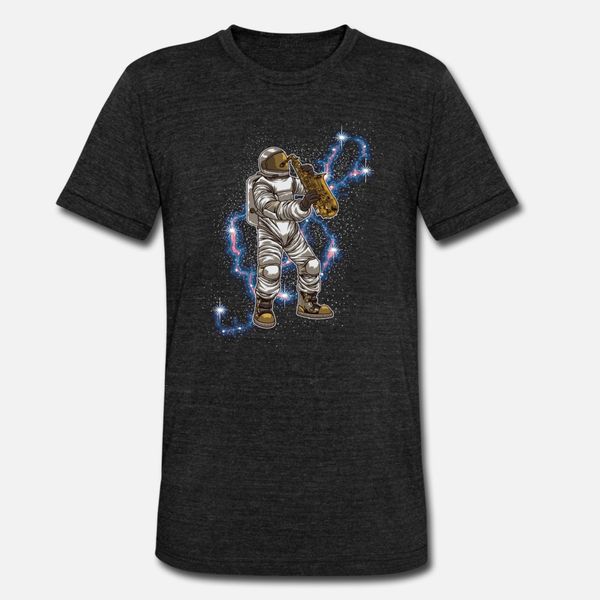 

astronaut plays saxophone galactic musician t shirt men personalized cotton s-xxxl pictures interesting comfortable summer style slim shirt