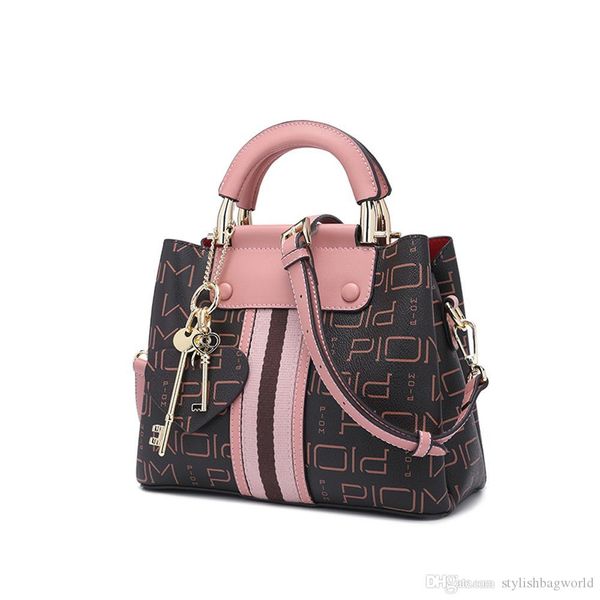 

wholesale luxury ladies handbags shoulder bags designer design fashion pvc portable ladies handbags texture printing l9030