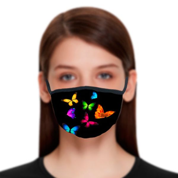 

бабочка картина 3d печать дизайнер для лица маска для лица с хлопчатобумажной многоразовой лицевой маски для лица открытый спортивные маски