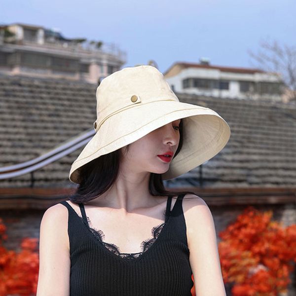 

men women bucket hat sun protective wide brim breathable casual cap for outdoor tc21, Blue;gray